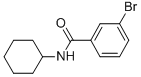 structure of CAS# 59507-55-0, 3-Bromo-N-Cyclohexylbenzamide;3-Bromo-N-Cyclohexylbenzamide;N-Cyclohexyl 3-Bromobenzamide