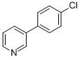 结构式 CAS# 5957-97-1, 3-(4-氯-苯基)-吡啶