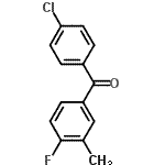 structure of CAS# 59612-89-4, (4-Chlorophenyl)(4-Fluoro-3-Methylphenyl)Methanone;4-Chloro-4'-fluoro-3'-methylbenzophenone