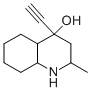 结构式 CAS# 59693-01-5, 4-乙炔基-2-甲基十氢喹啉-4-醇