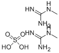 结构式 CAS# 598-12-9, 1-甲基胍硫酸盐