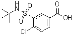 CAS 登录号：59815-50-8， 3-[(叔丁基氨基)磺酰基]-4-氯苯甲酸