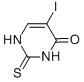 structure of CAS# 5984-97-4, 5-Iodo-2-thiouracil;Sodium 5-Iodo-2-Thioxo-3H-Pyrimidin-4-Olate;4(1H)-Pyrimidinone, 2,3-Dihydro-5-Iodo-2-Thioxo-, Monosodium Salt (9Ci);5-Iodo-2-Thiouracil, Sodium Salt