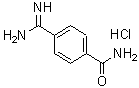 结构式 CAS# 59855-11-7, 4-脒基苯甲酰胺盐酸盐
