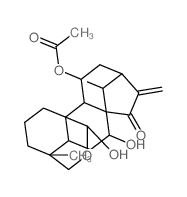 CAS#: 59859-99-3， (4R,14R,20R)-11beta-Acetoxy-18,20-Epoxy-7alpha,14,20-Trihydroxykaur-16-En-15-One