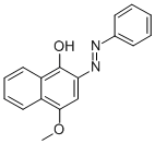 structure of CAS# 59900-33-3, 4-Methoxy-2-Phenylazo-1-Naphthol;4-METHOXY-2-PHENYLAZO-1-NAPHTHOL 95+%;4-METHOXY-2-PHENYLAZO-1-NAPHTHOL;4-Methoxy-2-Phenylazo-1-Naphtol