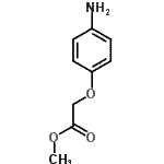 结构式 CAS# 59954-04-0, 甲基(4-氨基苯氧基)乙酸酯
