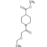 CAS#: 600140-68-9， Methyl 1-(ethoxyacetyl)-4-piperidinecarboxylate