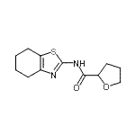 CAS#: 600160-04-1， N-(4,5,6,7-Tetrahydro-1,3-benzothiazol-2-yl)tetrahydro-2-furancarboxamide