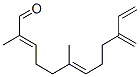CAS 登录号：60066-88-8， 2,6-二甲基-10-亚甲基十二碳-2,6,11-三烯-1-醛