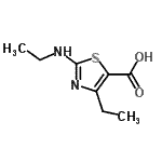 CAS#: 600707-16-2， 4-ethyl-2-ethylamino-thiazole-5-carboxylic acid