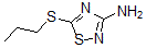 结构式 CAS# 60093-13-2, 5-(丙硫基)-1,2,4-噻二唑-3-胺