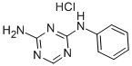 structure of CAS# 6011-10-5, 2-Amino-4-Anilino-1,3,5-Triazine Hydrochloride;(4-Amino-S-Triazin-2-Yl)-Phenyl-Amine Chloride;N-Phenyl-1,3,5-Triazine-2,4-Diaminemonohydrochloride