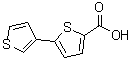 structure of CAS# 60141-31-3, 2,3'-Bithiophene-5-Carboxylic Acid;[2,3']Bithiophenyl-5-carboxylic acid;5-(3-Thienyl)thiophene-2-carboxylic acid;5-(3-Thienyl)Tthiophene-2-Carboxylic Acid