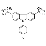 CAS#: 601454-33-5， 9-(4-Bromophenyl)-3,6-bis(2-methyl-2-propanyl)-9H-carbazole
