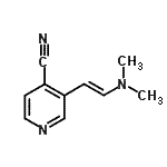 结构式 CAS# 601514-61-8, 3-[(E)-2-(二甲基氨基)乙烯基]异烟腈