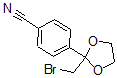 structure of CAS# 60207-22-9, 4-[2-(Bromomethyl)-1,3-Dioxolan-2-Yl]-Benzonitrile;4-[5-(Bromomethyl)-1,3-Dioxolan-2-Yl]Benzenecarbonitrile;4-[2-(BROMOMETHYL)-1,3-DIOXOLAN-2-YL]BENZONITRILE;2-(BROMOMETHYL)-2-(4-CYANOPHENYL)-1,3-DIOXOLANE
