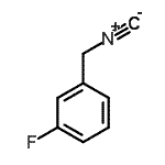 structure of CAS# 602261-87-0, 1-Fluoro-3-(isocyanomethyl)benzene;3-Fluorbenzylisocyanide;3-Fluorobenzylisocyanide