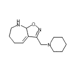 CAS#: 602269-37-4， 3-(1-Piperidinylmethyl)-6,7,8,8a-tetrahydro-5H-[1,2]oxazolo[5,4-b]azepine
