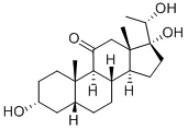 CAS 登录号：603-99-6， 11-氧代-孕甾烷三醇