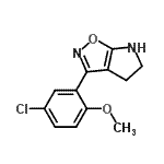 CAS#: 603067-54-5， 3-(5-Chloro-2-methoxyphenyl)-5,6-dihydro-4H-pyrrolo[3,2-d][1,2]oxazole