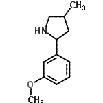 CAS#: 603068-28-6， 2-(3-Methoxyphenyl)-4-methylpyrrolidine