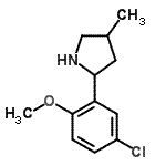 CAS#: 603068-53-7， 2-(5-Chloro-2-methoxyphenyl)-4-methylpyrrolidine