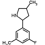 CAS#: 603068-84-4， 2-(3-Fluoro-5-methylphenyl)-4-methylpyrrolidine