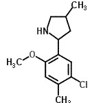 CAS 登录号：603069-01-8， 2-(5-氯-2-甲氧基-4-甲基苯基)-4-甲基吡咯烷