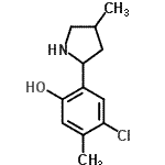 CAS#: 603069-14-3， 4-Chloro-5-methyl-2-(4-methyl-2-pyrrolidinyl)phenol