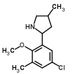 CAS#: 603069-16-5， 2-(5-Chloro-2-methoxy-3-methylphenyl)-4-methylpyrrolidine