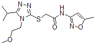 CAS#: 603072-78-2， 2-[[4-(2-Methoxyethyl)-5-(Isopropyl)-4H-1,2,4-Triazol-3-Yl]Thio]-N-(5-Methyl-3-Isoxazolyl)-Acetamide
