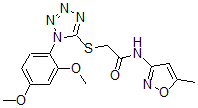 CAS#: 603079-55-6， 2-[[1-(2,4-Dimethoxyphenyl)-1H-Tetrazol-5-Yl]Thio]-N-(5-Methyl-3-Isoxazolyl)-Acetamide