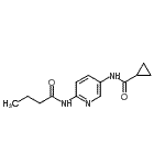 CAS#: 603083-66-5， N-[6-(Butyrylamino)-3-pyridinyl]cyclopropanecarboxamide