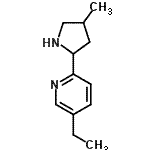 CAS#: 603089-94-7， 5-Ethyl-2-(4-methyl-2-pyrrolidinyl)pyridine
