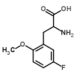 structure of CAS# 603105-80-2, 3-Fluoro-6-methoxyphenylalanine;MFCD05227952