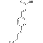 CAS#: 60345-99-5， (2E)-3-[4-(2-Hydroxyethoxy)Phenyl]Acrylic Acid