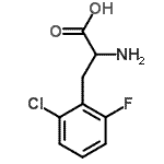 结构式 CAS# 603940-86-9, 2-氯-6-氟苯丙氨酸