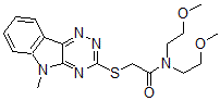 CAS#: 603946-04-9， N,N-Bis(2-Methoxyethyl)-2-[(5-Methyl-5H-1,2,4-Triazino[5,6-b]Indol-3-Yl)Thio]-Acetamide