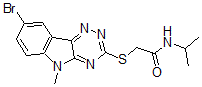 CAS#: 603947-13-3， 2-[(8-Bromo-5-Methyl-5H-1,2,4-Triazino[5,6-b]Indol-3-Yl)Thio]-N-(Isopropyl)-Acetamide