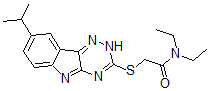 CAS#: 603947-21-3， N,N-Diethyl-2-[[8-(Isopropyl)-2H-1,2,4-Triazino[5,6-b]Indol-3-Yl]Thio]-Acetamide