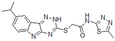 CAS#: 603947-35-9， 2-[[8-(Isopropyl)-2H-1,2,4-Triazino[5,6-b]Indol-3-Yl]Thio]-N-(5-Methyl-1,3,4-Thiadiazol-2-Yl)-Acetamide