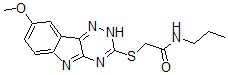CAS#: 603947-47-3， 2-[(8-Methoxy-2H-1,2,4-Triazino[5,6-b]Indol-3-Yl)Thio]-N-Propyl-Acetamide