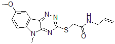 CAS#: 603947-55-3， 2-[(8-Methoxy-5-Methyl-5H-1,2,4-Triazino[5,6-b]Indol-3-Yl)Thio]-N-Allyl-Acetamide