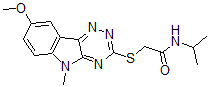 CAS#: 603947-64-4， 2-[(8-Methoxy-5-Methyl-5H-1,2,4-Triazino[5,6-b]Indol-3-Yl)Thio]-N-(Isopropyl)-Acetamide