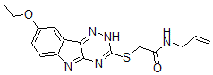 CAS#: 603947-67-7， 2-[(8-Ethoxy-2H-1,2,4-Triazino[5,6-b]Indol-3-Yl)Thio]-N-Allyl-Acetamide