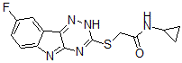 CAS#: 603947-98-4， N-Cyclopropyl-2-[(8-Fluoro-2H-1,2,4-Triazino[5,6-b]Indol-3-Yl)Thio]-Acetamide