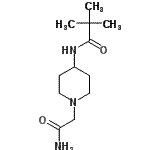 CAS#: 604752-95-6， N-[1-(2-Amino-2-oxoethyl)-4-piperidinyl]-2,2-dimethylpropanamide