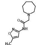CAS#: 604762-57-4， 2-(1-Azepanyl)-N-(5-methyl-1,2-oxazol-3-yl)acetamide