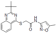 CAS#: 604792-66-7， 2-[[2-(Tert-Butyl)-4-Quinazolinyl]Thio]-N-(5-Methyl-3-Isoxazolyl)-Acetamide